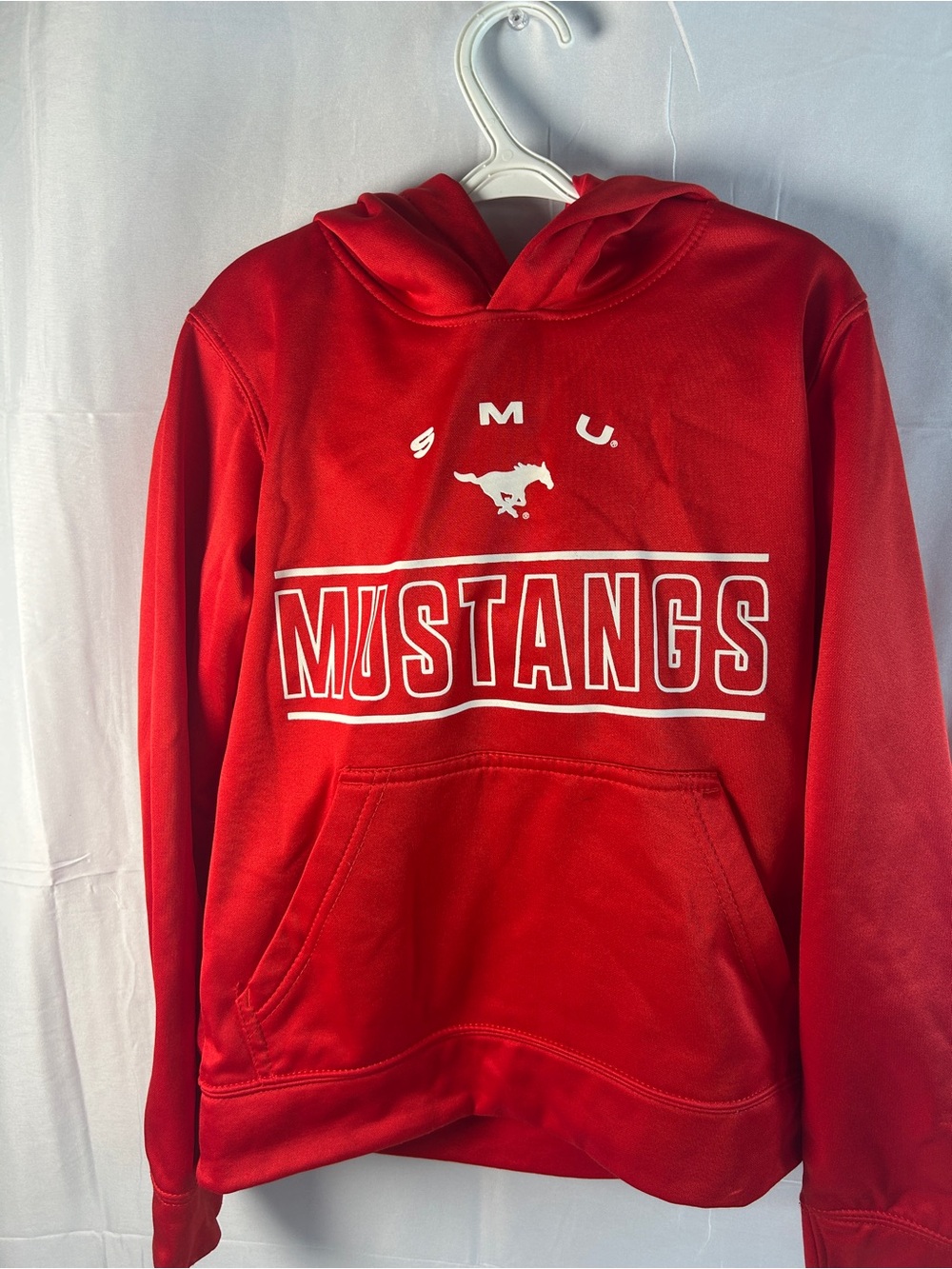 Mustangs Kids' Red Crewneck Hoodie